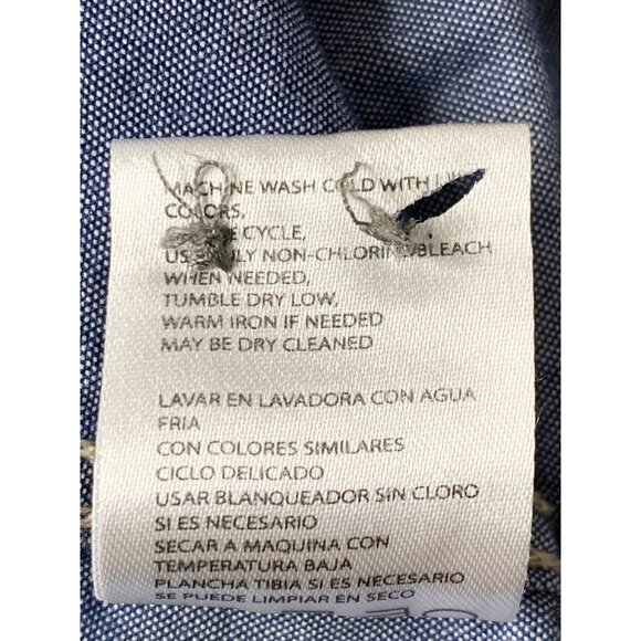 Lot Of 2 Mens Shirts Weatherproof Denim Button-Up & Van Heusen Polo M 8862 - Picture 11 of 11